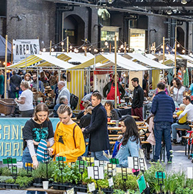 Canopy market at King's Cross