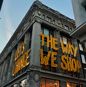 Shopping at Oxford Street